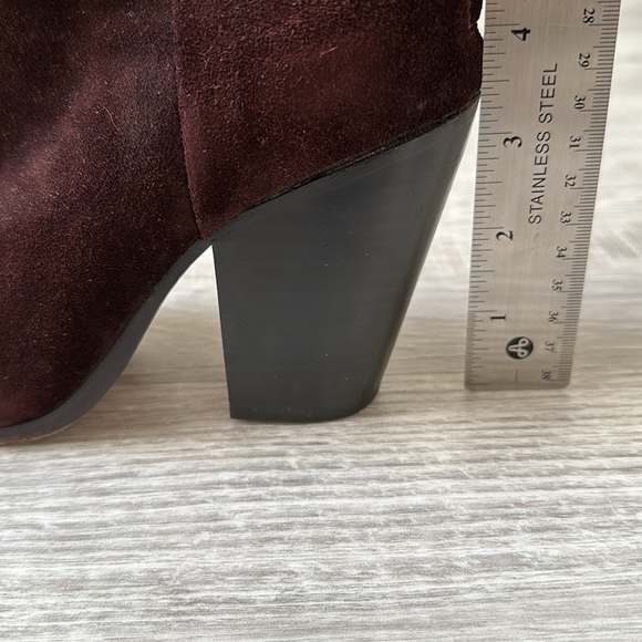 Rag and Bone Classic Newbury Boots Burgundy Suede - Picture 10 of 10
